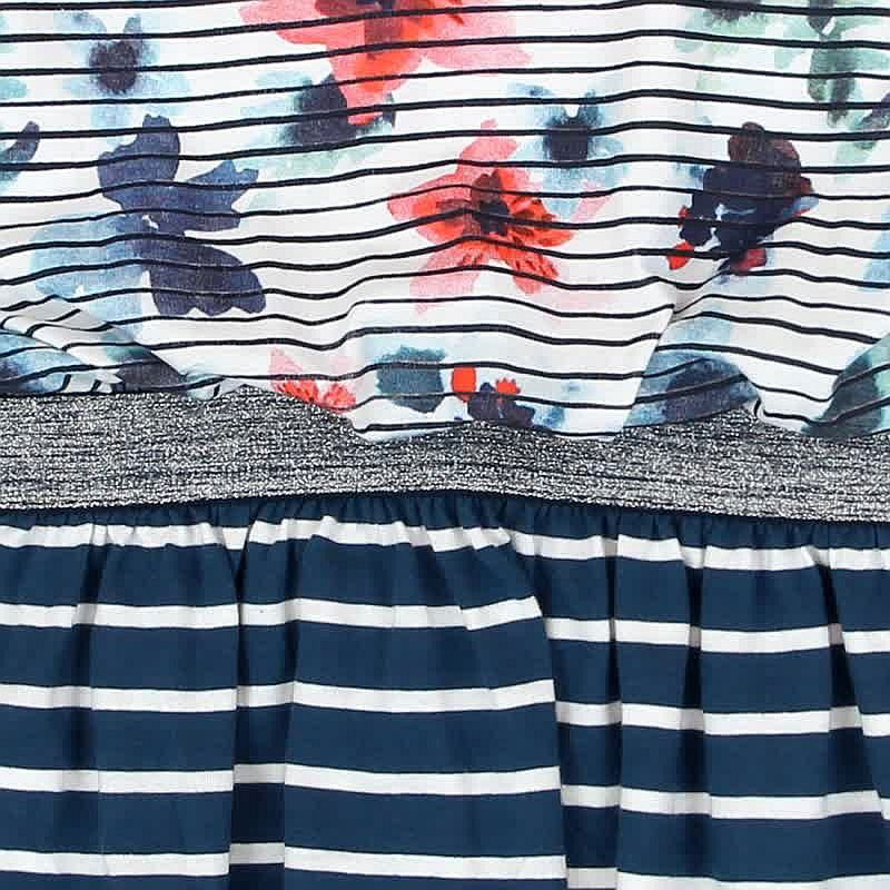 Boboli 445137-9748 Sukienka dziewczęca w paski kolor granat -  - #tag1# - #tag2# - #tag3# - #tag4#