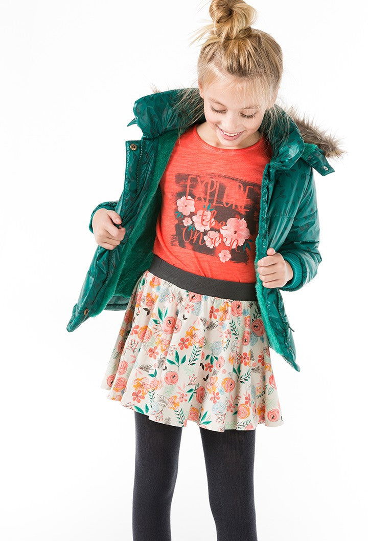 Boboli 446015-9874 spódnica dla dziewczynki kolor popiel -  - #tag1# - #tag2# - #tag3# - #tag4#