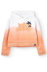 Boboli 446127-5130 Girl's sweatshirt peach color