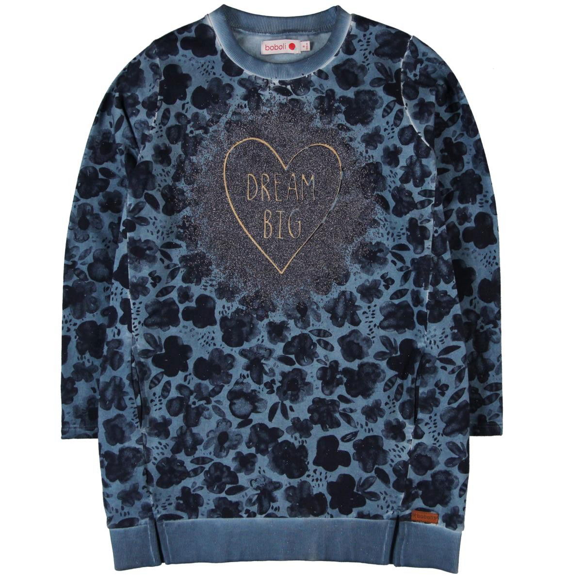 Boboli 454058_9560 sukienka kolor niebieski -  - #tag1# - #tag2# - #tag3# - #tag4#