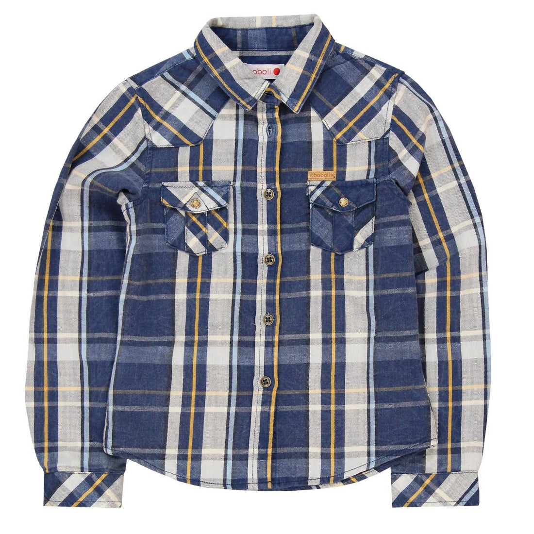 Boboli 454159_9561 koszula krata kolor granat -  - #tag1# - #tag2# - #tag3# - #tag4#