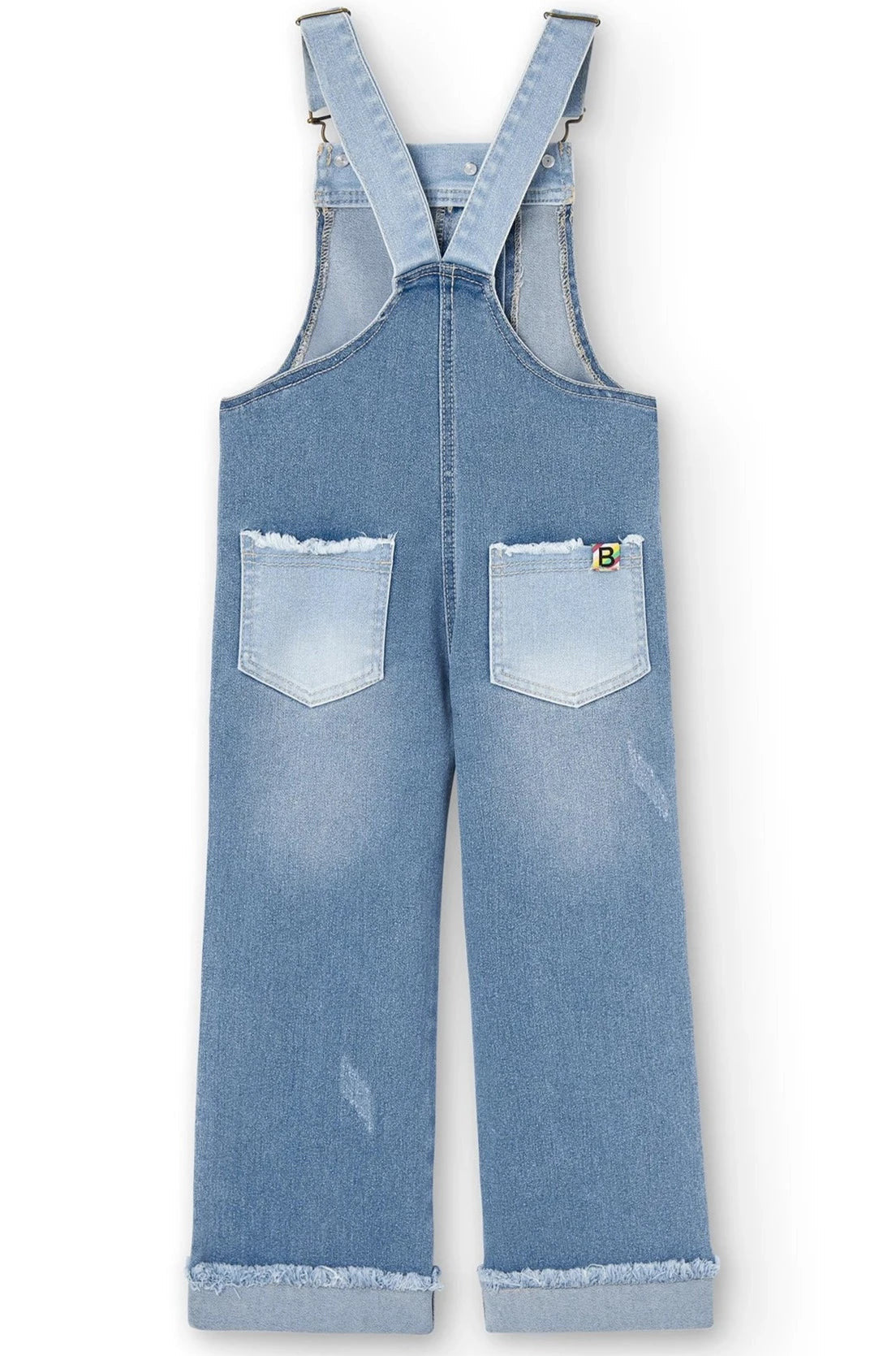 Boboli 456049-BLEACH Ogrodniczki dziewczynka kolor niebieski -  - #tag1# - #tag2# - #tag3# - #tag4#