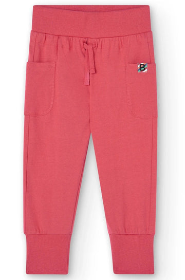 Boboli 456094-3796 Spodnie dresowe dziewczynka kolor wiśnia -  - #tag1# - #tag2# - #tag3# - #tag4#
