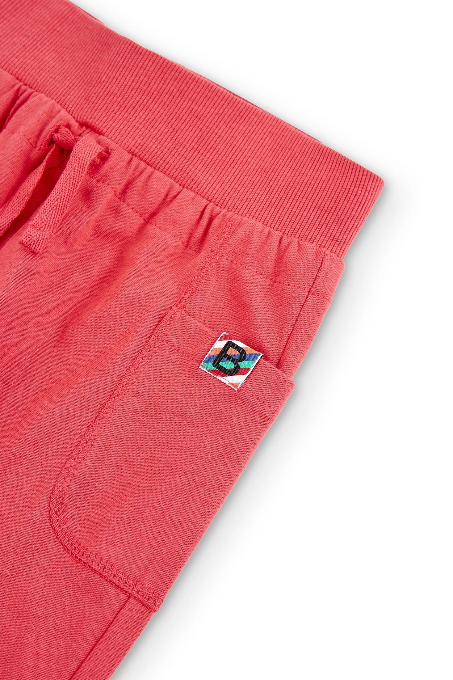 Boboli 456094-3796 Spodnie dresowe dziewczynka kolor wiśnia -  - #tag1# - #tag2# - #tag3# - #tag4#