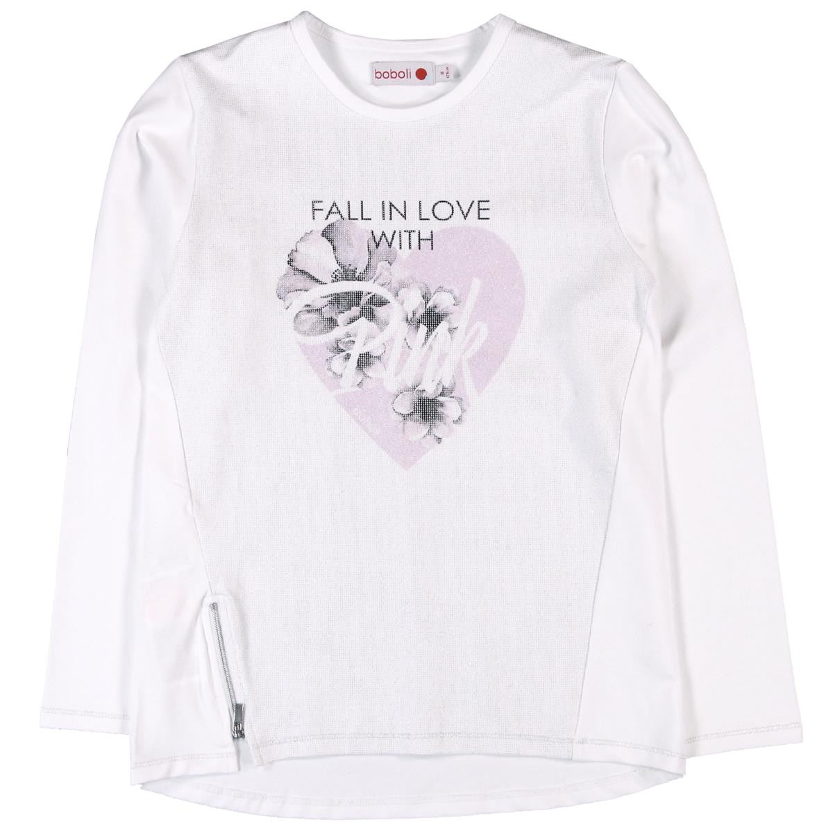 Boboli 464015_1100 bluzka kolor biały -  - #tag1# - #tag2# - #tag3# - #tag4#