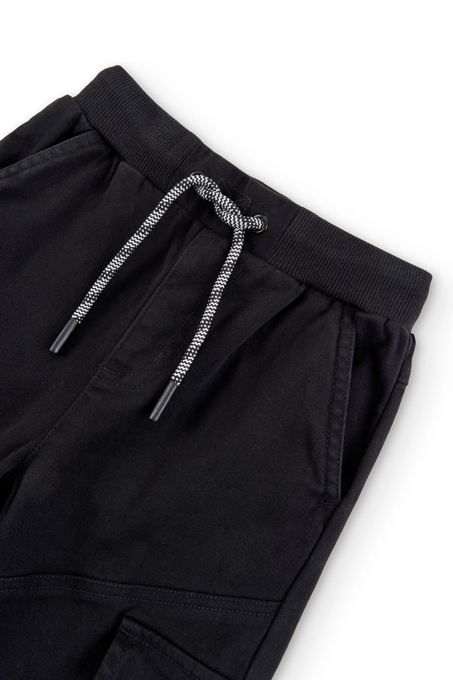 Boboli 526036-890 Spodnie joggery chłopiec kolor czarny -  - #tag1# - #tag2# - #tag3# - #tag4#