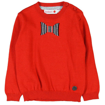 Boboli 714079-3545 sweter kolor czerwony -  - #tag1# - #tag2# - #tag3# - #tag4#