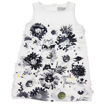 Boboli 723518-1100 sukienka kolor BIAŁY -  - #tag1# - #tag2# - #tag3# - #tag4#