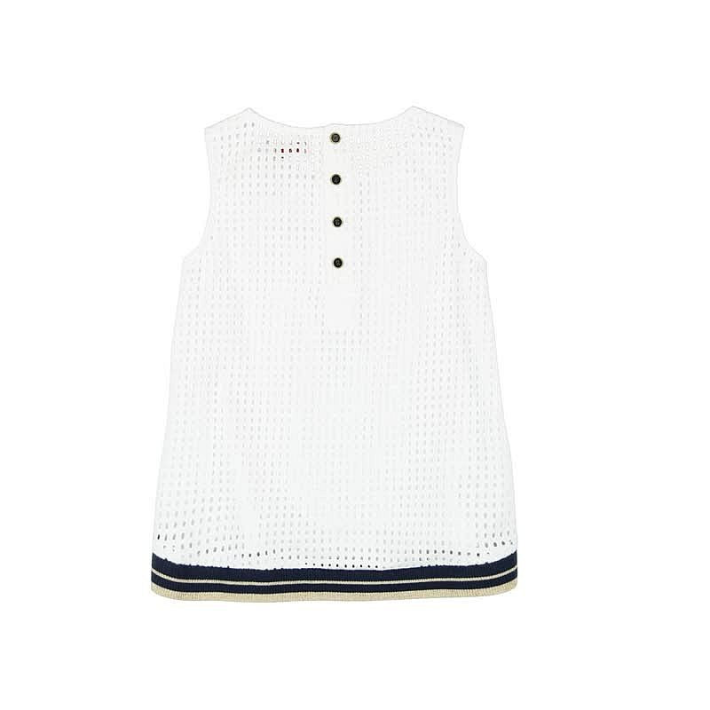 Boboli 725060-1100 Bluzka dla dziewczynki satynowa kolor biały -  - #tag1# - #tag2# - #tag3# - #tag4#