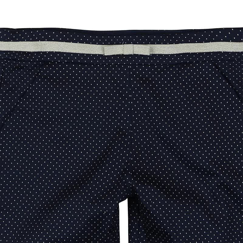 Boboli 725071-9757 Spodnie dziewczęce ze streczem w kropeczki kolor granat -  - #tag1# - #tag2# - #tag3# - #tag4#