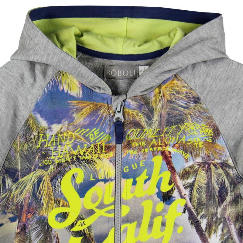 Boboli Bluza palmy 531166-8018  kolor szary -  - #tag1# - #tag2# - #tag3# - #tag4#