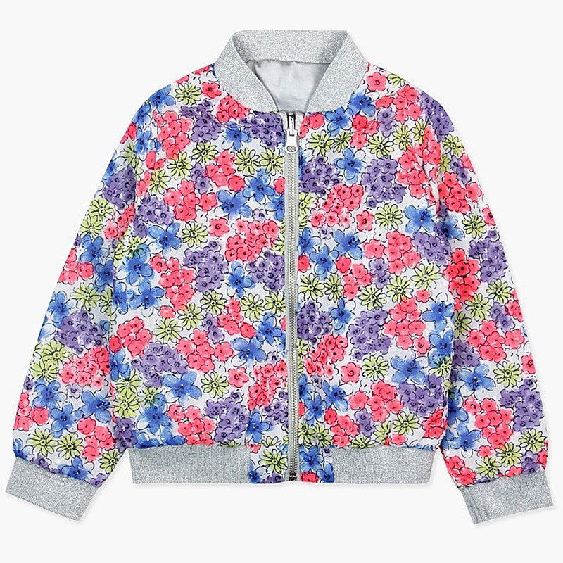 Boboli Kurtka dwustronna dla dziewczynki kolorowa 727466-9050 -  - #tag1# - #tag2# - #tag3# - #tag4#