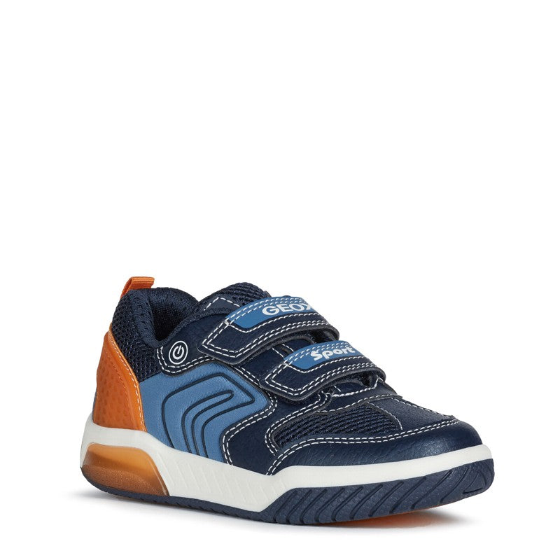 Buty sneakersy chłopięce Geox J949CD-0FE14-C0820  kolor granat/pomarańcz -  - #tag1# - #tag2# - #tag3# - #tag4#