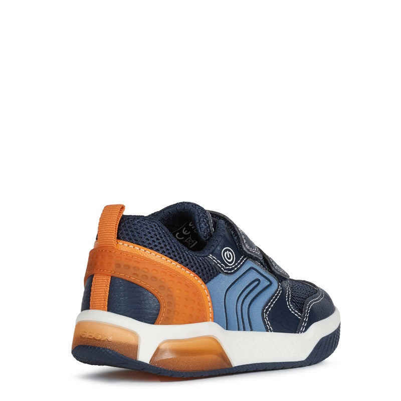 Buty sneakersy chłopięce Geox J949CD-0FE14-C0820  kolor granat/pomarańcz -  - #tag1# - #tag2# - #tag3# - #tag4#