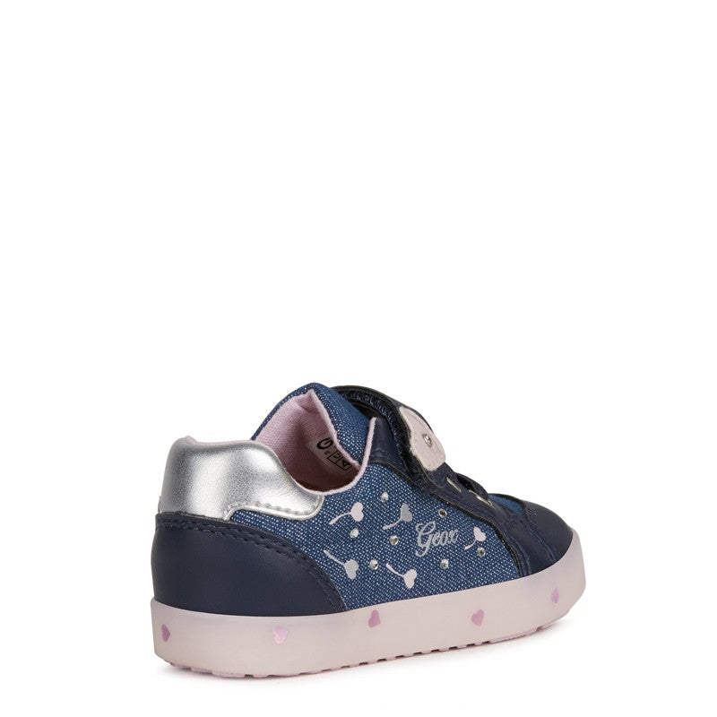 Buty sneakersy dziewczęce Geox B02D5D-0EWBC-C0694 kolor granat/róż -  - #tag1# - #tag2# - #tag3# - #tag4#