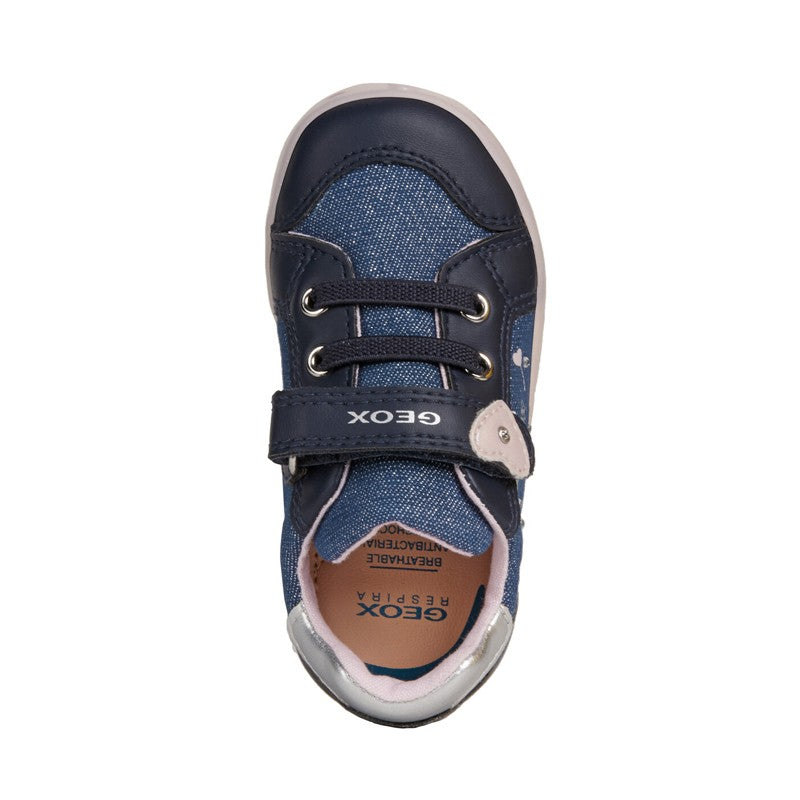 Buty sneakersy dziewczęce Geox B02D5D-0EWBC-C0694 kolor granat/róż -  - #tag1# - #tag2# - #tag3# - #tag4#