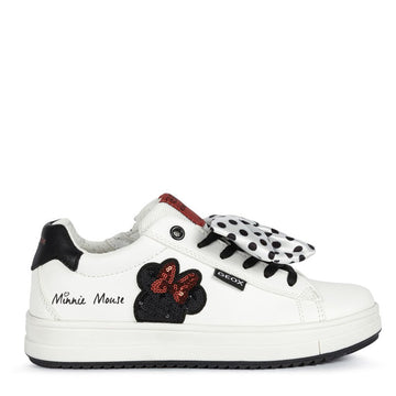 Buty sneakersy dziewczęce Geox J04BDB-000BC-C0644 kolor biały/czarny -  - #tag1# - #tag2# - #tag3# - #tag4#