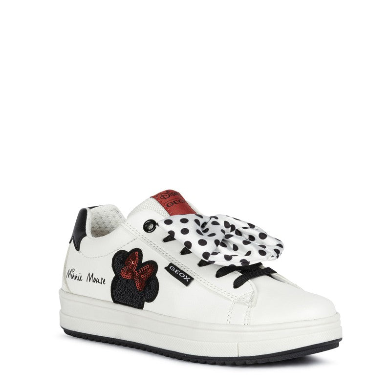 Buty sneakersy dziewczęce Geox J04BDB-000BC-C0644 kolor biały/czarny -  - #tag1# - #tag2# - #tag3# - #tag4#