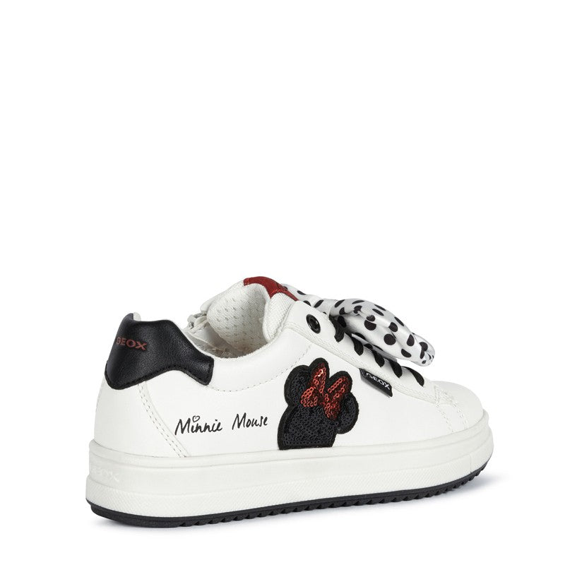 Buty sneakersy dziewczęce Geox J04BDB-000BC-C0644 kolor biały/czarny -  - #tag1# - #tag2# - #tag3# - #tag4#