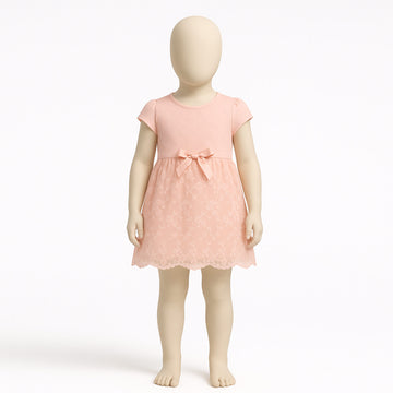 Girls' dress elegant lace apricot Breeze 18558-2425