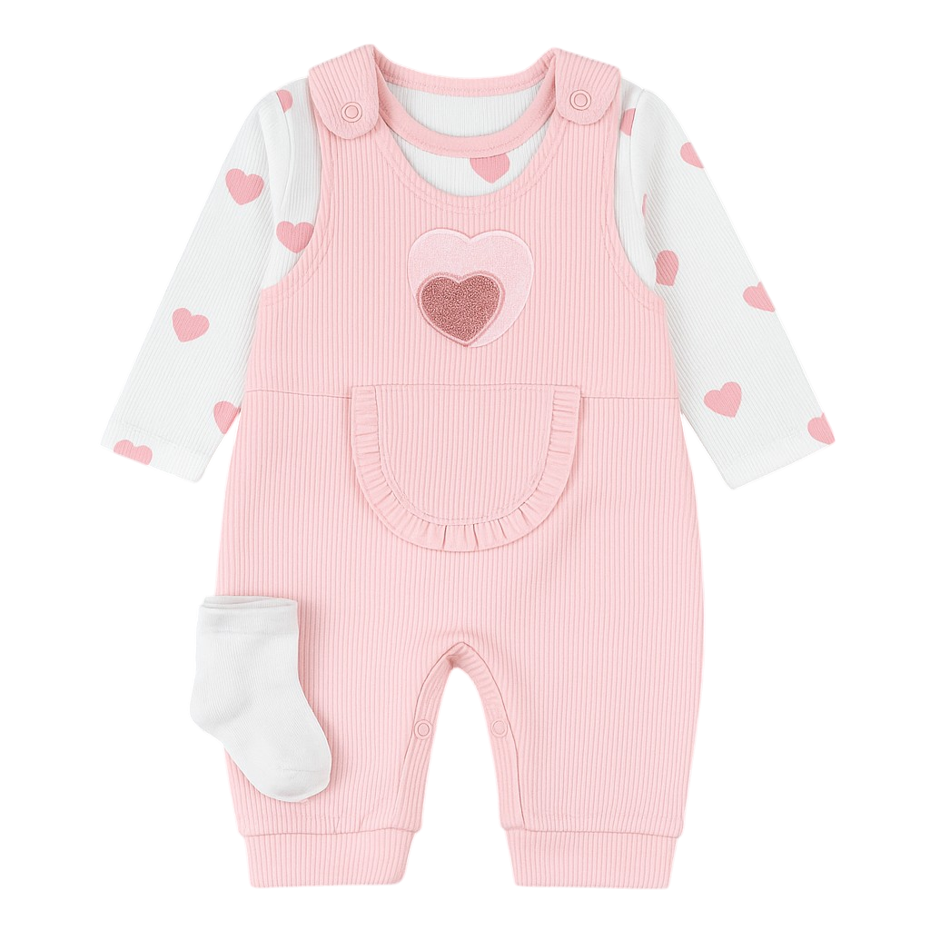 Girls' pink set Nafitto 1459-15425-40