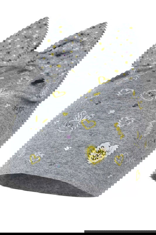 Czapka ALA dla dziewczynek Broel kolor szary/żółty -  - #tag1# - #tag2# - #tag3# - #tag4#