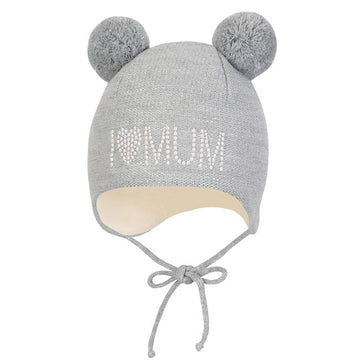 Czapka COCO dla dzieci Broel kolor jasny szary -  - #tag1# - #tag2# - #tag3# - #tag4#