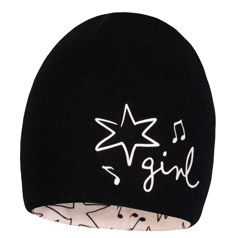 Czapka JETTA dla dzieci Broel kolor czarny/jasny róż -  - #tag1# - #tag2# - #tag3# - #tag4#