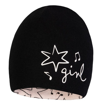 Czapka JETTA dla dzieci Broel kolor czarny/jasny róż -  - #tag1# - #tag2# - #tag3# - #tag4#