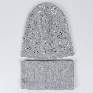 Czapka Z Kominem dziewczynka szary capk29.27.9.23  GKMOD -  - #tag1# - #tag2# - #tag3# - #tag4#