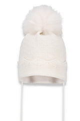 PALMIRA winter hat for children Broel color white