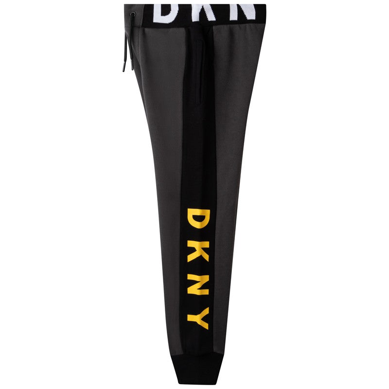 DKNY D24743-62 Spodnie dresowe chłopięce kolor ciemny szary -  - #tag1# - #tag2# - #tag3# - #tag4#
