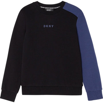 DKNY D25D60-09B Bluza z nadrukiem chłopięca kolor czarny -  - #tag1# - #tag2# - #tag3# - #tag4#