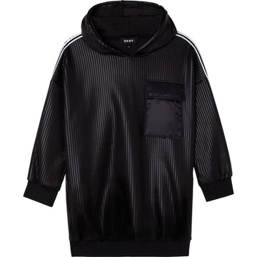 DKNY D32802-09B Sukienka z kapturem dziewczęca kolor czarny -  - #tag1# - #tag2# - #tag3# - #tag4#