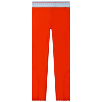 DKNY D34A44-407 Leginsy dziewczęce kolor pomarańcz -  - #tag1# - #tag2# - #tag3# - #tag4#