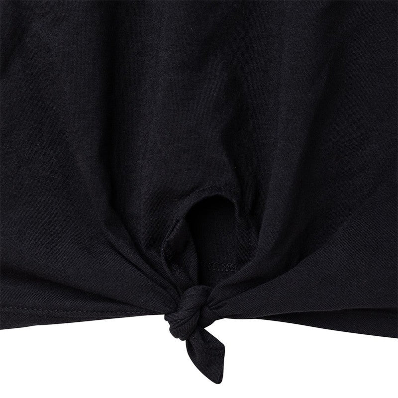 DKNY D35R94-09B Koszulka z wiązaniem dziewczęca kolor czarny -  - #tag1# - #tag2# - #tag3# - #tag4#