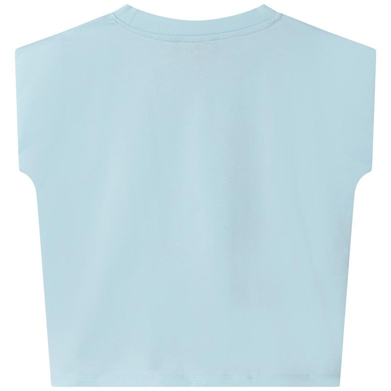 DKNY D35R94-732 Koszulka z wiązaniem dziewczęca kolor turkusowy -  - #tag1# - #tag2# - #tag3# - #tag4#