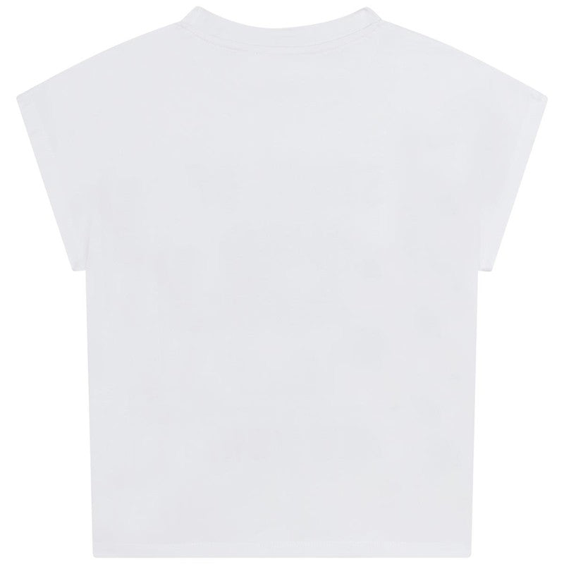 DKNY D35S01-10B Koszulka dla dziewczynki kolor biały -  - #tag1# - #tag2# - #tag3# - #tag4#