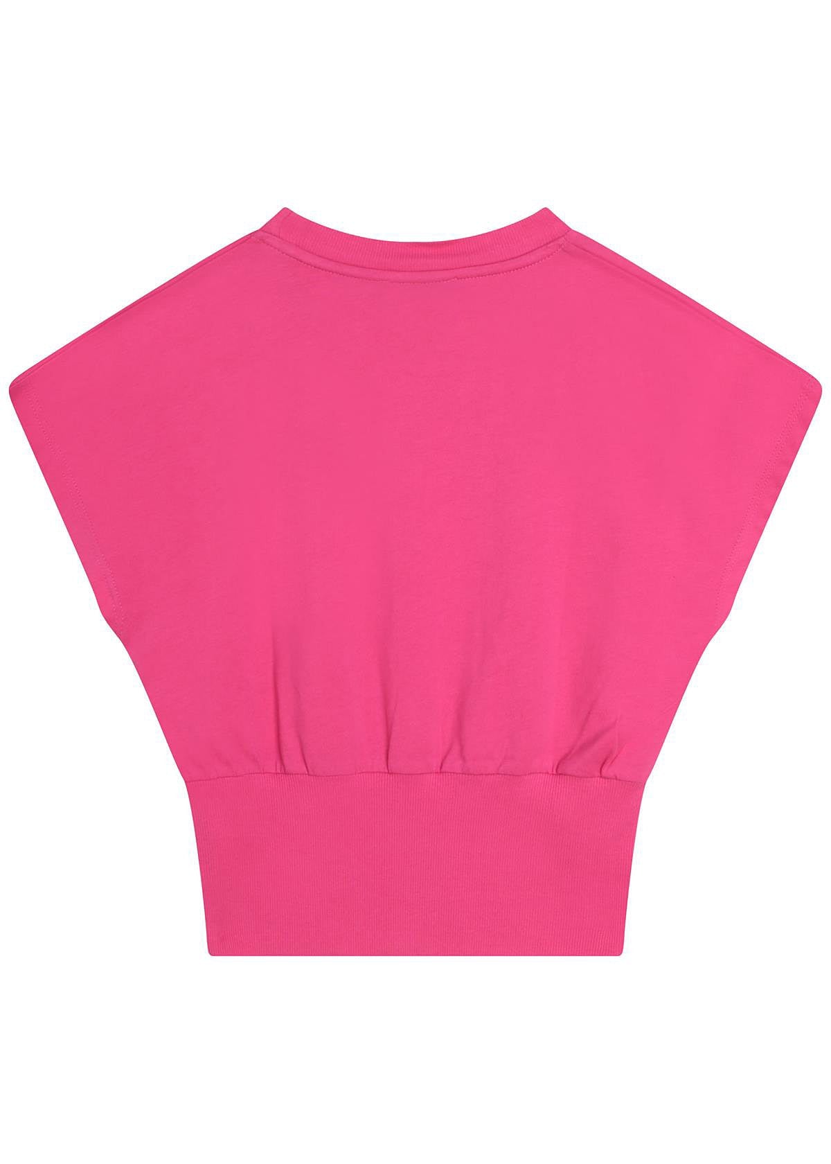 DKNY D35S81-483 Bluzka dziewczynka kolor malinowy -  - #tag1# - #tag2# - #tag3# - #tag4#