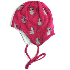 Doll Knitted hat 1622715118-2038 dark pink