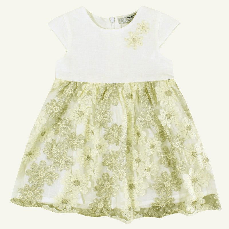 Dr.Kid DK394-000 sukienka dziewczęca elegancka kolor ekri -  - #tag1# - #tag2# - #tag3# - #tag4#