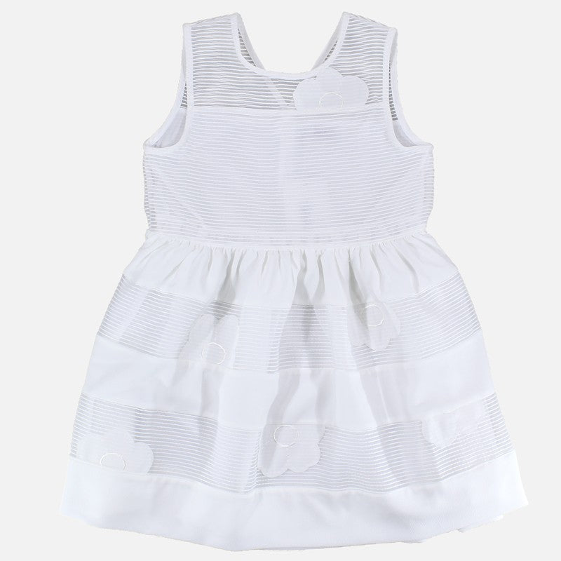 Dr.Kid DK492-000 sukienka dziewczęca elegancka kolor biały -  - #tag1# - #tag2# - #tag3# - #tag4#