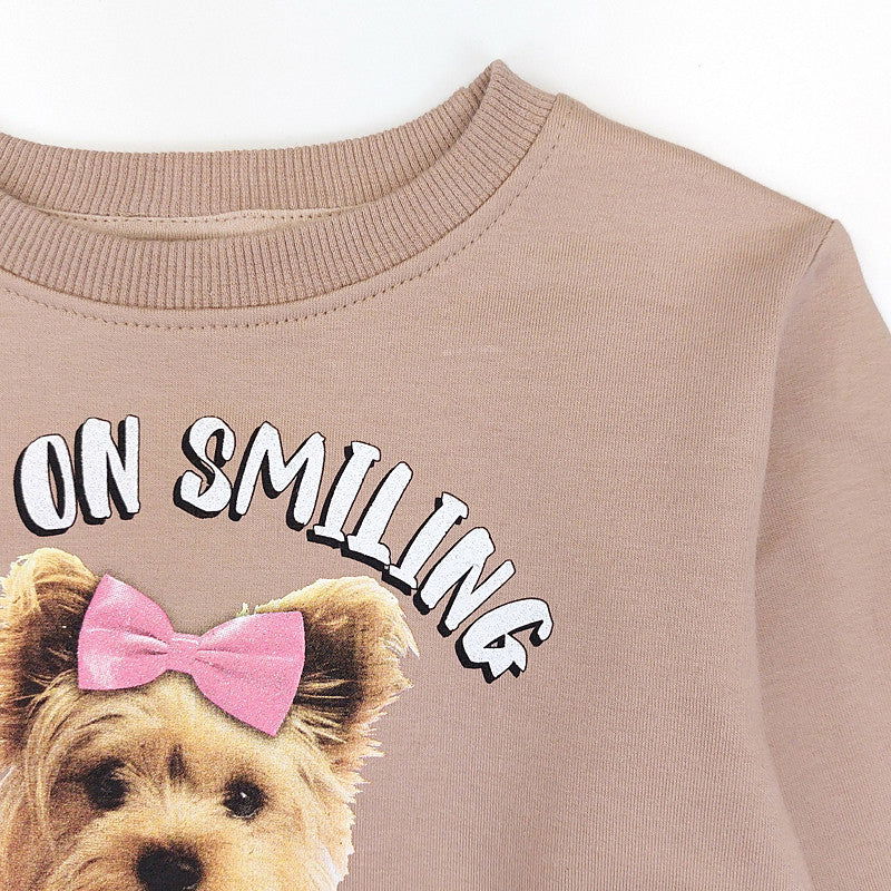 Dres 2 Części dziewczynka beż 5069-261023  GKMOD -  - #tag1# - #tag2# - #tag3# - #tag4#