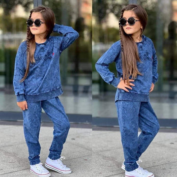 Dres Sportowy 2 Części dziewczynka granat 20029-31724 GKMOD -  - #tag1# - #tag2# - #tag3# - #tag4#