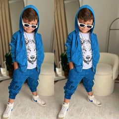 Boy's tracksuit, 3 pieces, blue, Bam Bam, 1000-28824 GKMOC