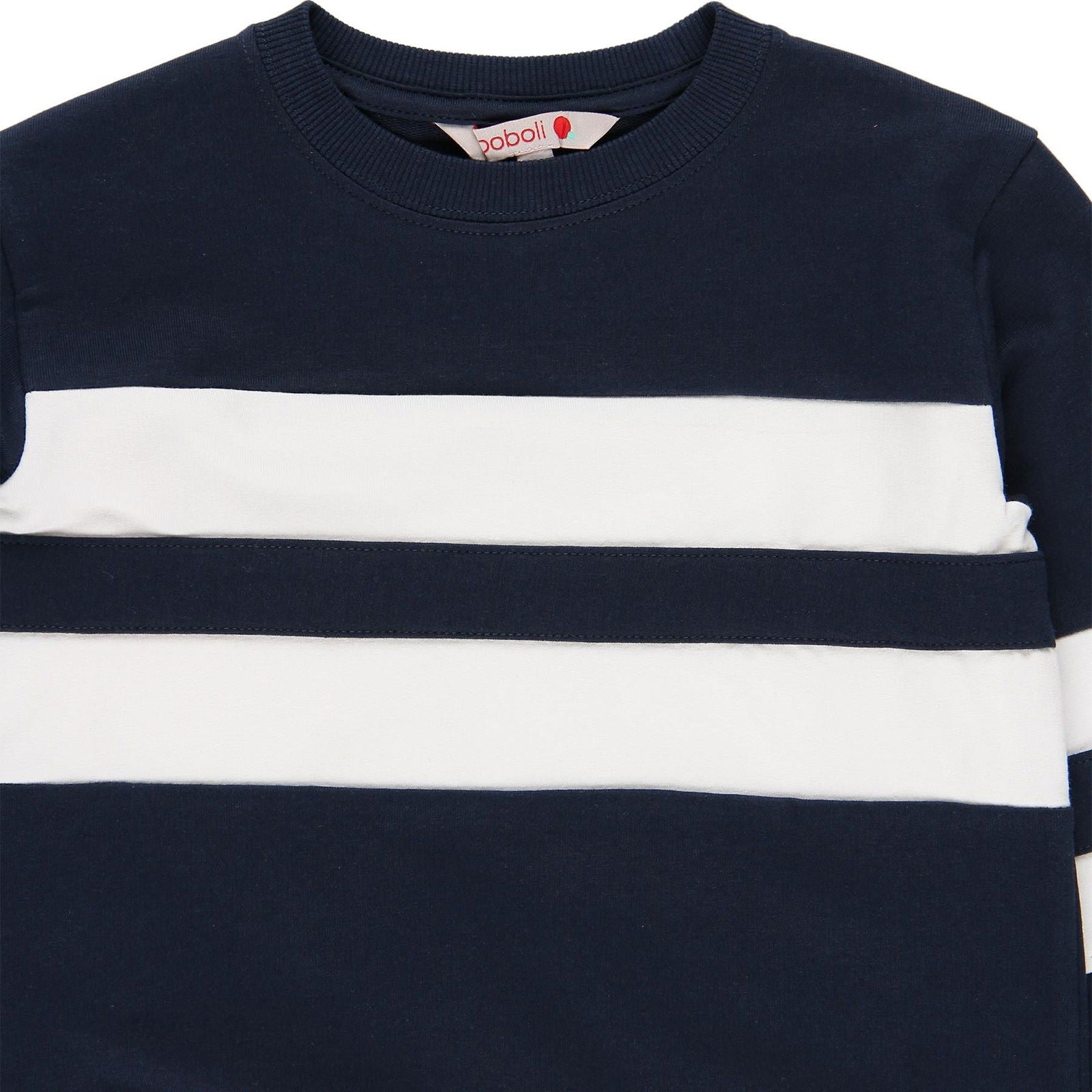 Dzianinowa bluza dla dziewczynki Boboli 459154-2440 kolor granat -  - #tag1# - #tag2# - #tag3# - #tag4#