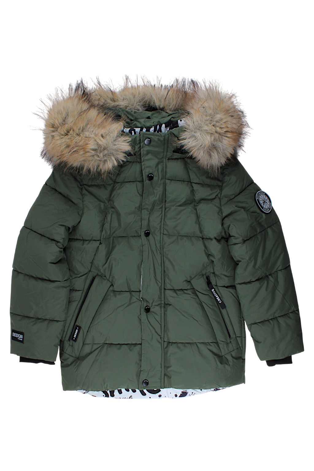 Boy's green winter jacket Happy House KK1126-91025-48