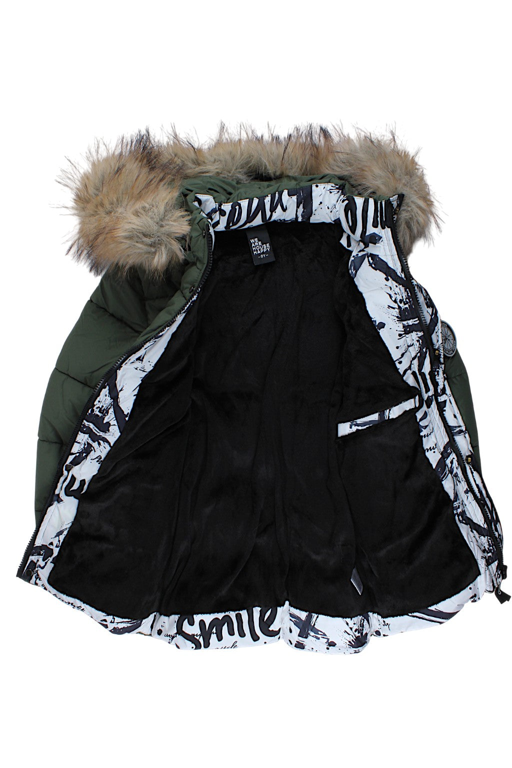 Boy's green winter jacket Happy House KK1126-91025-48