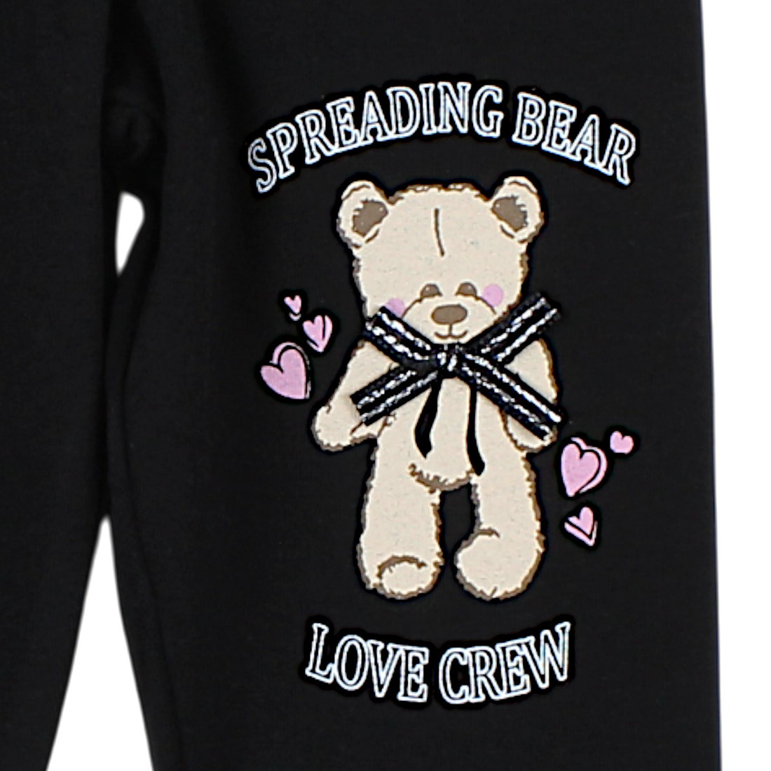 Timi Teddy Bear Girls Leggings Black 54545-14425-14