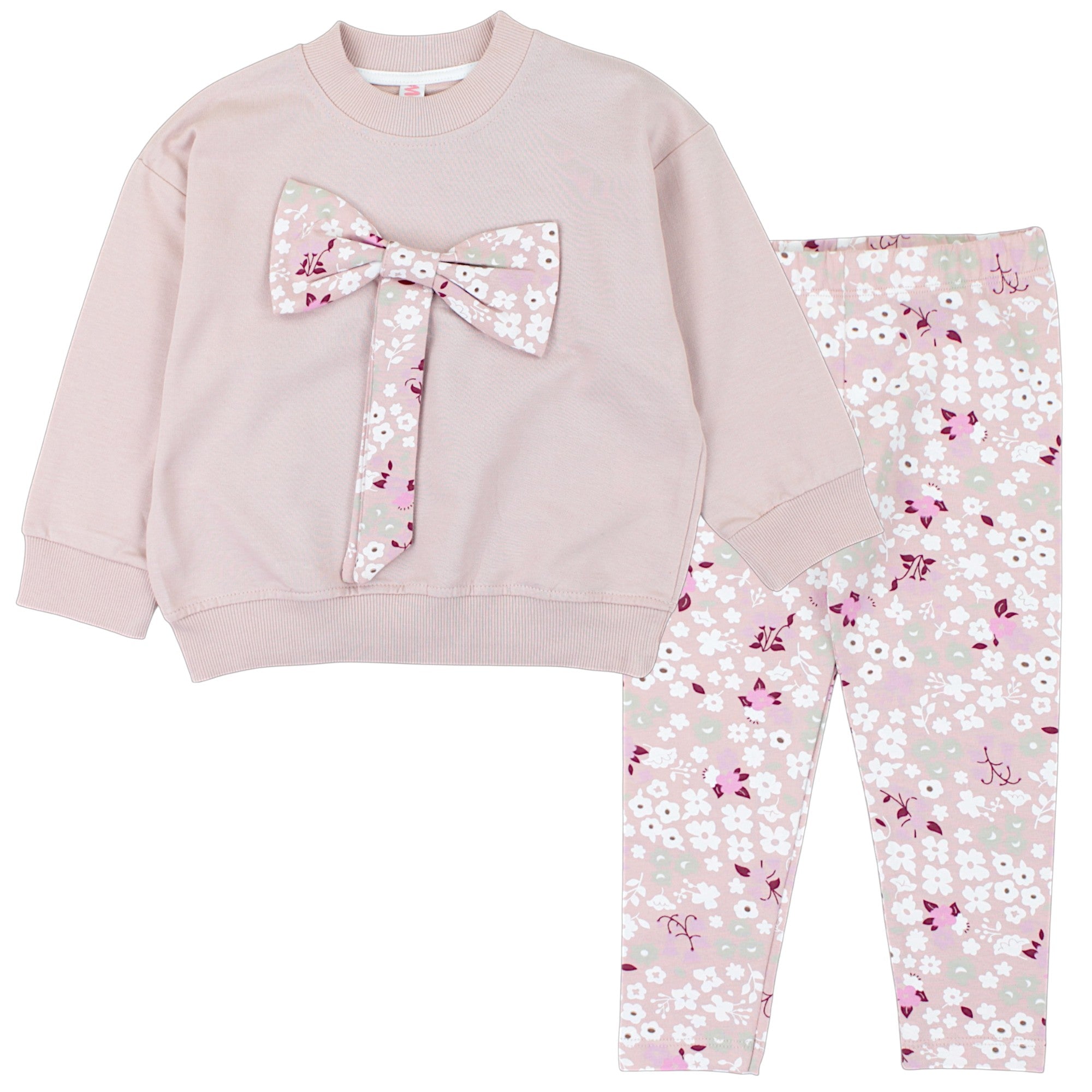 Girl's bow set pink Mybella 259125-22125-40